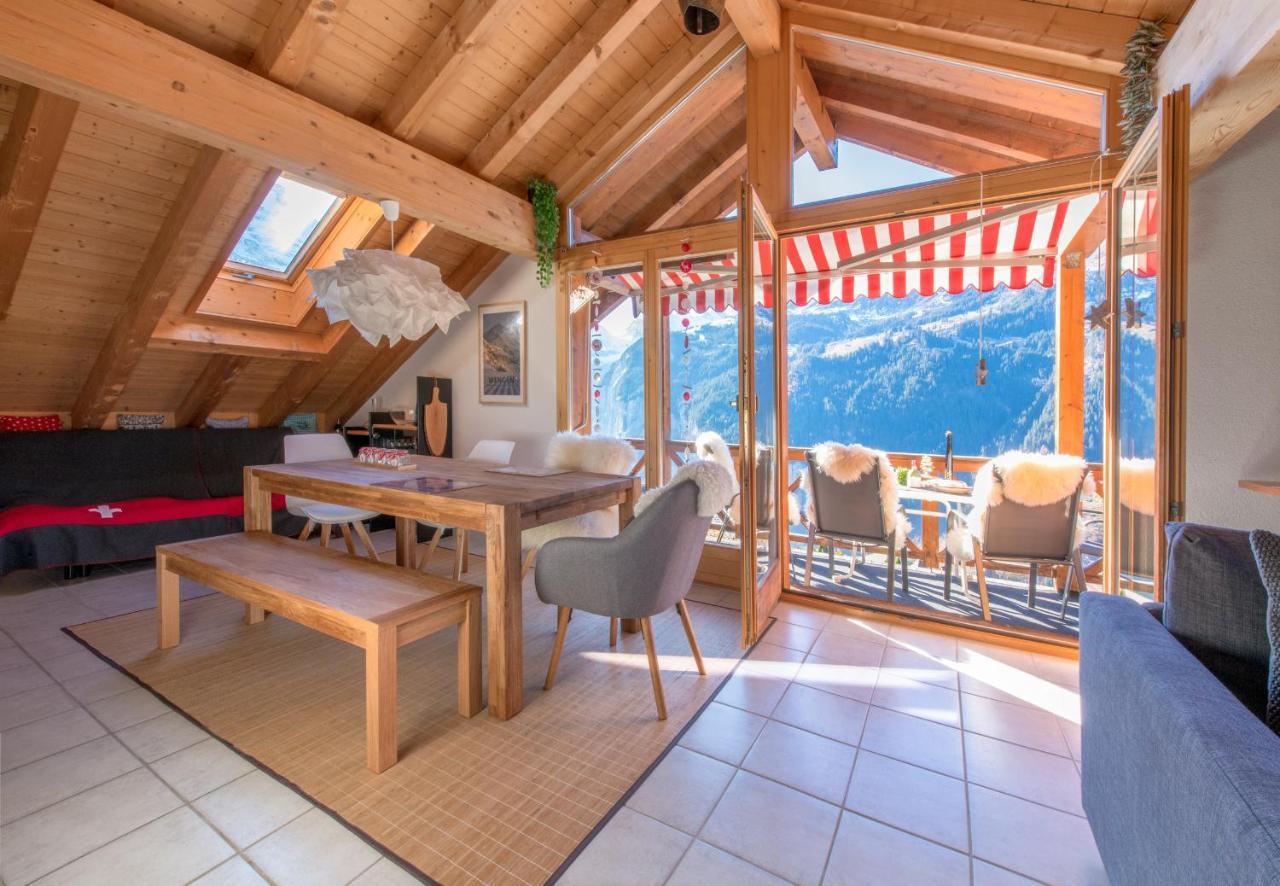 Chalet Rose Penthouse Wengen Esterno foto