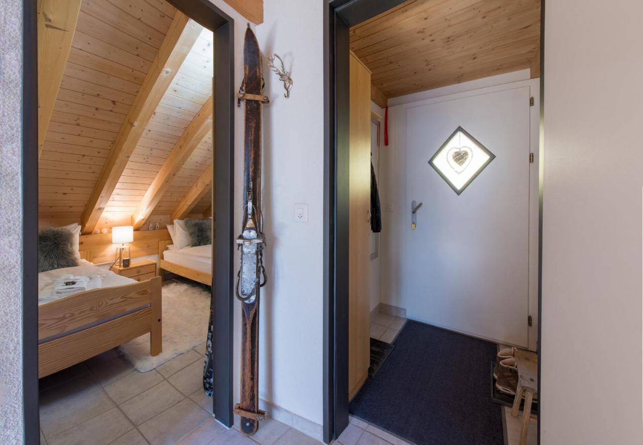 Chalet Rose Penthouse Wengen Esterno foto