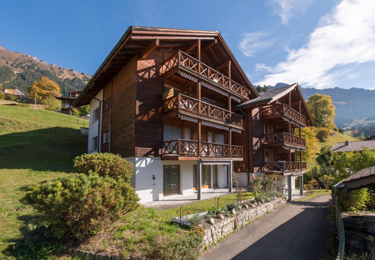 Chalet Rose Penthouse Wengen Esterno foto